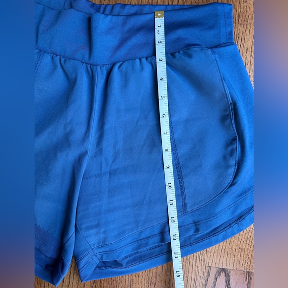 Tek Gear Workout Gear Multipurpose Short Blue Mid Rise Poly/Spandex - Picture 8 of 10